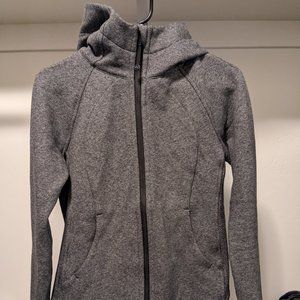Lululemon Scuba Full Zip Hoodie - Heathered Speckled Gray - Sz 4